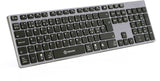 Voxicon DK-290B-BLK tastatur Bluetooth Nordisk Sort, Sølv