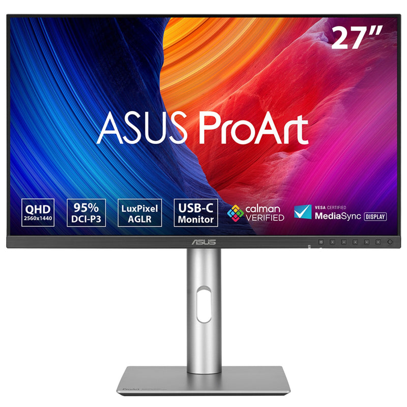 ASUS ProArt PA278CFRV computerskærm 68,6 cm (27") 2560 x 1440 pixel Quad HD LCD Sort