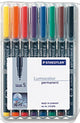 Staedtler 313 WP8 speedmarker Sort, Blå, Brun, Grøn, Orange, Rød, Violet, Gul 1 stk