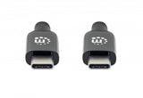 Manhattan 355971 USB-kabel USB 3.2 Gen 2 (3.1 Gen 2) 5 m USB C Sort
