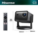 Hisense C3 DLP UHD 4K (3840x2160) 3D Sølv