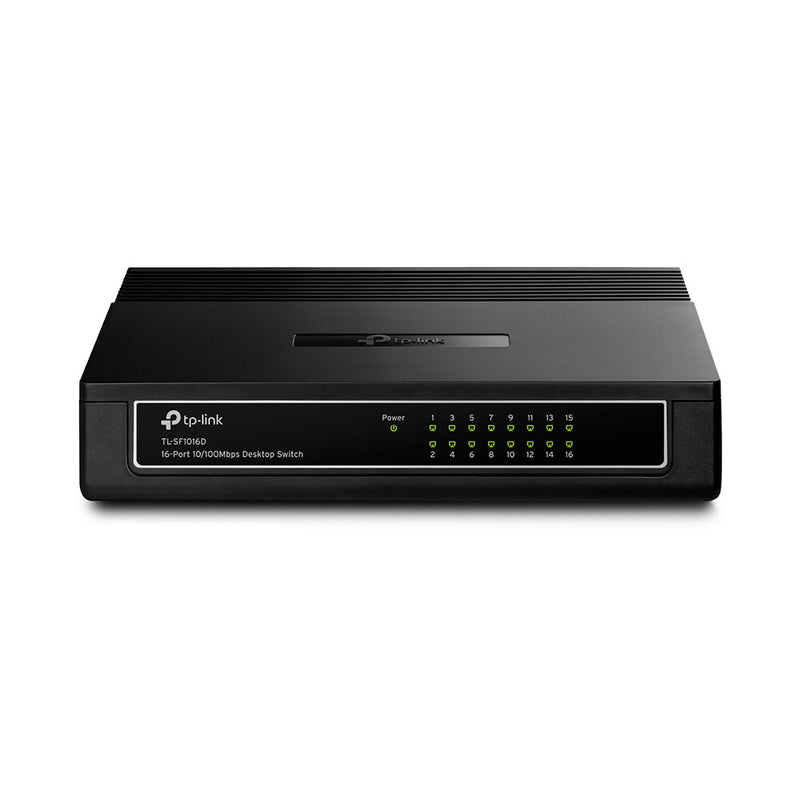 TP-Link TL-SF1016D netværksswitch Fast Ethernet (10/100) Sort