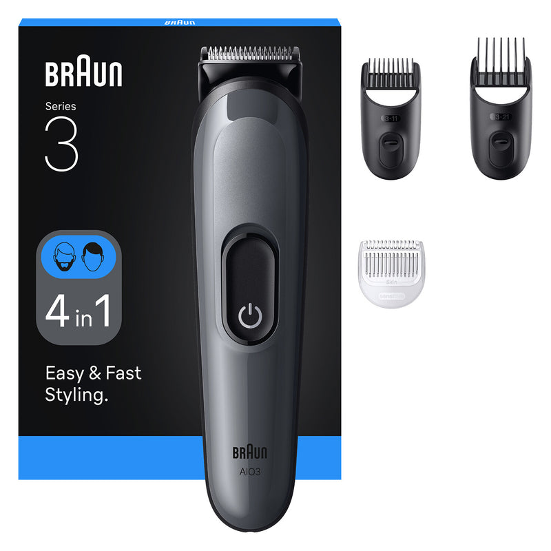 Braun AIO3500 skæg- og hårtrimmer Sort, Grå 14 Nikkel-Metalhydrid (NiMH)