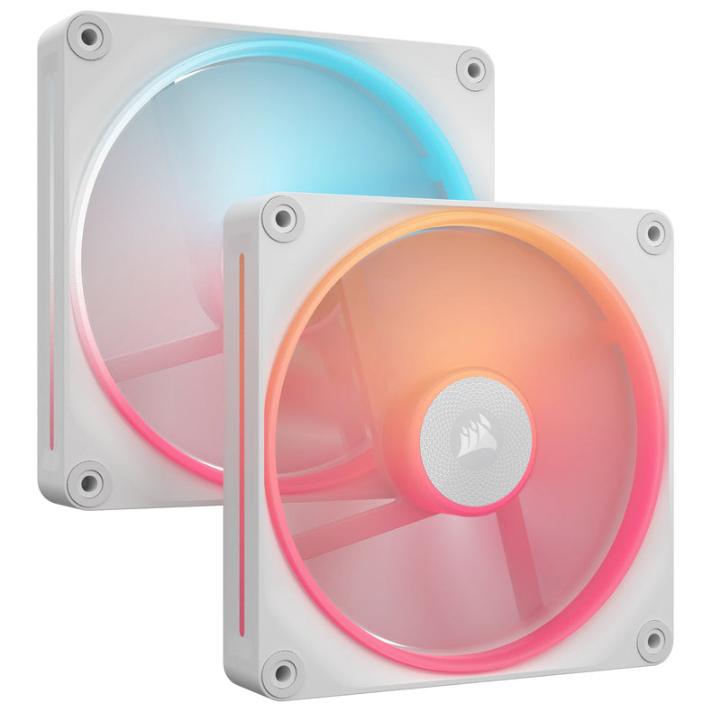 Corsair iCUE LINK LX140-R RGB Computerkabinet Ventilator 14 cm Hvid 2 stk