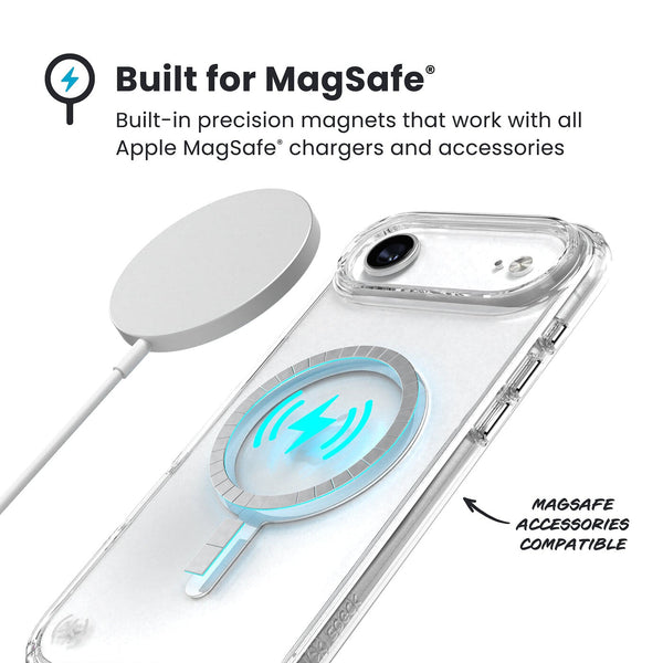 Speck 150963-3240 mobiltelefon etui 16,5 cm (6.5") Cover Transparent, Sølv