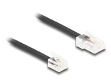 DeLOCK 88035 telefonkabel 1 m Sort