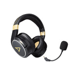Lexip Metaltech Headset Kabel & trådløs Spil Sort, Guld