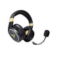 Lexip Metaltech Headset Kabel & trådløs Spil Sort, Guld