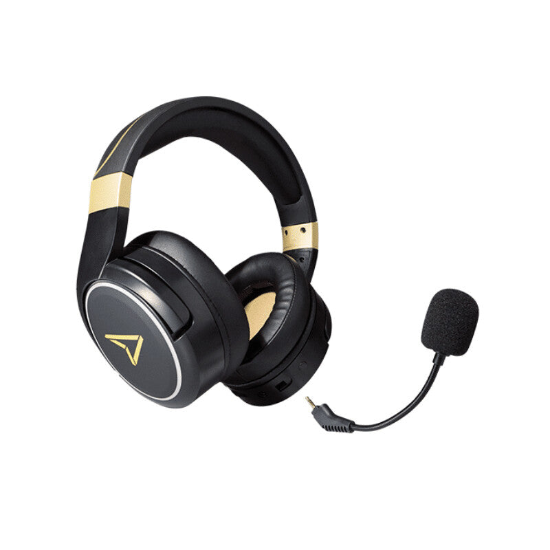 Lexip Metaltech Headset Kabel & trådløs Spil Sort, Guld