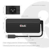 CLUB3D CAC-1932 oplader til mobil enhed Universel Sort Vekselstrøm Hurtig opladning