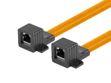 Lanberg ADS-RJ45-RJ45-245 netværkskabel Sort, Orange 0,17 m Cat5e