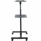 StarTech.com ADJPROJCART multimedie vogn & stand Sort Projektør Multimedia stand