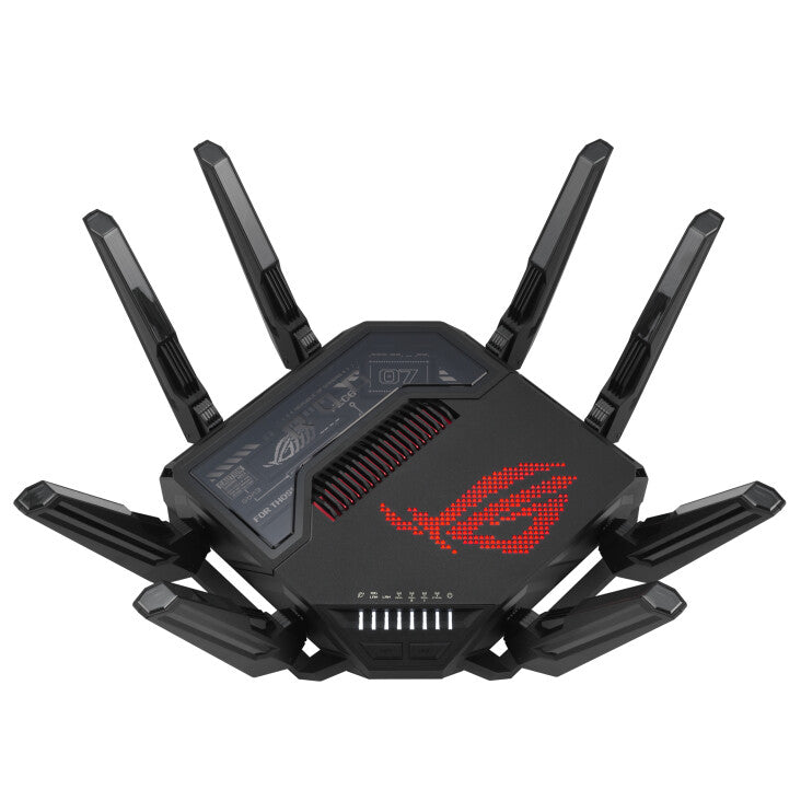 ASUS ROG Rapture GT-BE98 trådløs router 10 Gigabit Ethernet Quad-band (2.4 GHz / 5 GHz-1 / 5 GHz-2 / 6 GHz) Sort