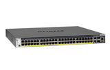 NETGEAR M4300-52G-PoE+ 550W PSU Administreret L2/L3/L4 Gigabit Ethernet (10/100/1000) Strøm over Ethernet (PoE) 1U Sort