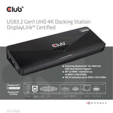 CLUB3D SenseVision USB 3.0 4K UHD Docking Station