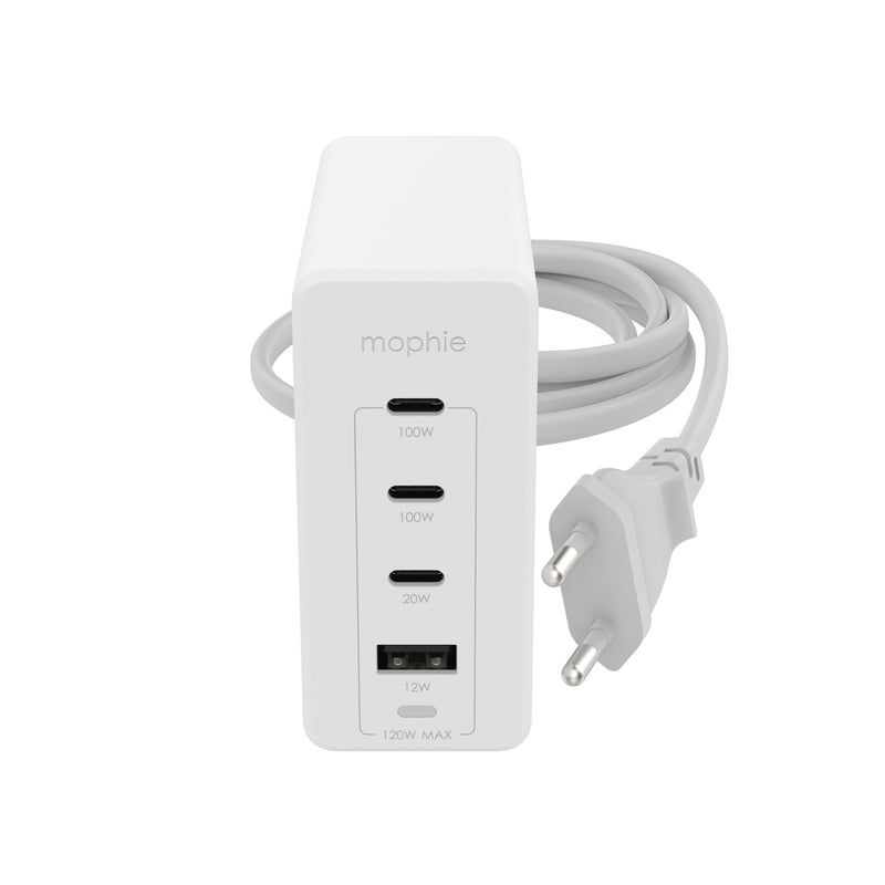 mophie 409909309 oplader til mobil enhed Laptop, Smartphone, Tablet Hvid Vekselstrøm Hurtig opladning Indendørs