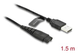 DeLOCK 90987 el-ledning Sort 1,2 m USB A 2-polet