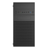 Akyga Obudowa Micro ATX AK19BK USB-C + USB 3.0 + 2x USB 2.0 czarna bez PSu Micro Tower Sort