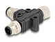 DeLOCK 60580 kabelsplitter eller -samler Kabelfordeler Sort