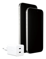 PanzerGlass empower™ by ® Turbo 45W Oplader inkl. 2 x USB-C | EU Stik | Silver White