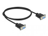 DeLOCK 86608 serielkabel Sort 1 m RS-232 Sub-D9