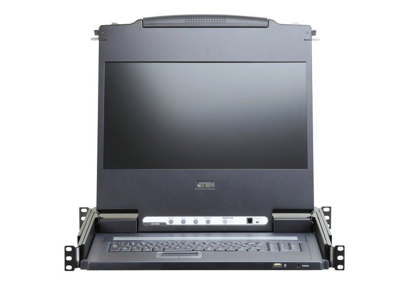 ATEN CL6700MW rack-konsol 43,9 cm (17.3") 1920 x 1080 pixel Metal Sort 1U