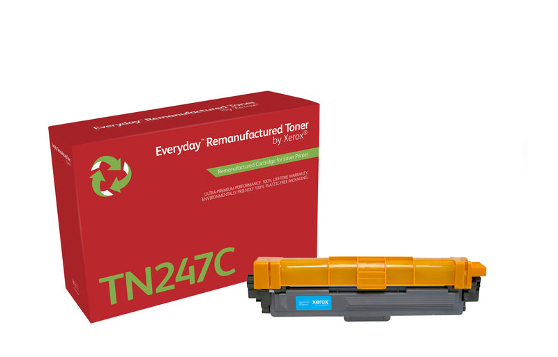 Everyday™ Cyan Remanufactured Toner by Xerox compatible with Brother TN247C, Høj kapacitet