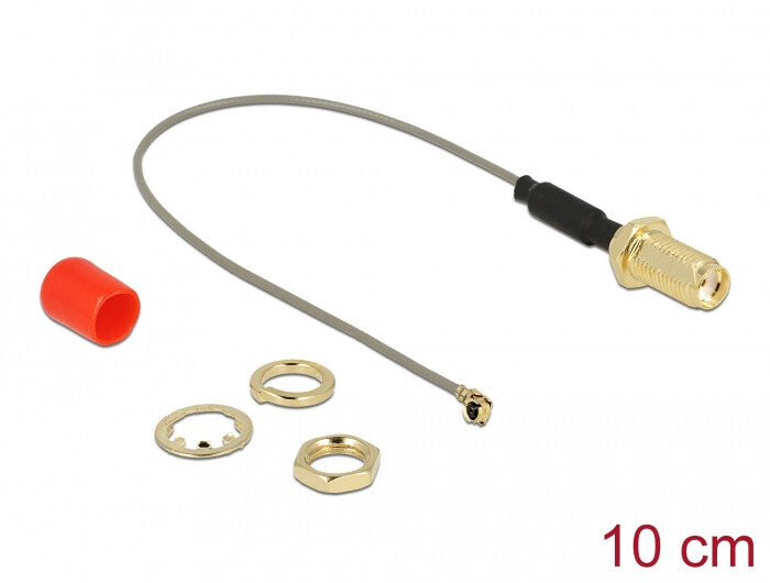 DeLOCK 89832 koaxial kabel 0,1 m SMA Grå