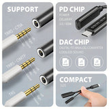 Axagon ADA-HCPD lydkabel 0,1 m USB-C, 3.5 mm USB-C Sort