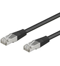 Goobay 0.25m Cat. 5e SFTP netværkskabel Sort 0,25 m