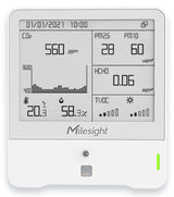 Milesight 9-in-1 IAQ Sensor Indendørs/udendørs Temperatur og luftfugtighedssensor Fritstående