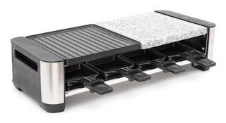 Fritel RSG 3280 raclette grill 8 person(er) 1400 W Sort, Rustfrit stål, Hvid