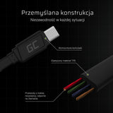Green Cell KABGC03 USB-kabel 0,25 m USB A USB C 0,48 Gbit/sek. Sort