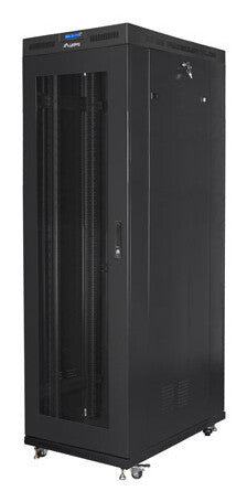 Lanberg FF01-8242-23BL stativ 42U Fritstående reol Sort