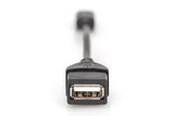 Digitus AK-300310-002-S USB-kabel USB 2.0 0,2 m Mini-USB B USB A Sort