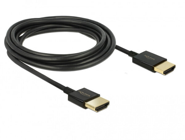 DeLOCK 85117 HDMI-kabel 0,25 m HDMI Type A (Standard) Sort