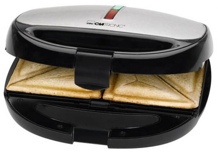 Clatronic ST/WA 3670 sandwichtoaster 800 W Sort, Rustfrit stål