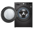 LG F6WV710P2S vaskemaskine Front-læsning 10,5 kg 1600 rpm Sort, Rustfrit stål
