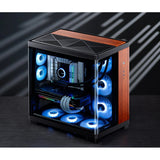 Jonsbo TK-4 Wood Tower Sort, Træ