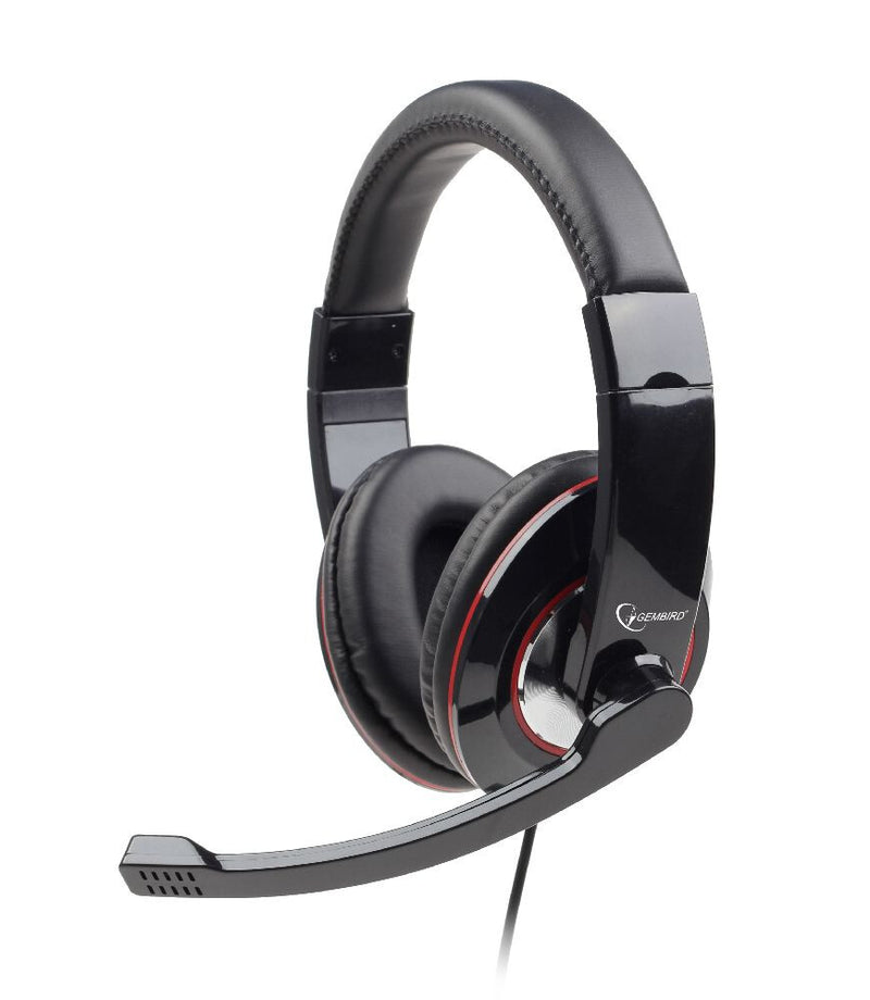 Gembird MHS-U-001 hovedtelefoner/headset Ledningsført Opkald/musik Sort