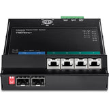 Trendnet TI-PG62F netværksswitch Gigabit Ethernet (10/100/1000) Strøm over Ethernet (PoE) Sort