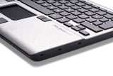 Mousetrapper Alpha & Laptop Stand tastatur Kontor USB + Bluetooth QWERTY Nordisk Sort, Sølv