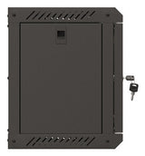 Lanberg WF11-3306-10B stativ 6U Vægmonteret stativ Sort