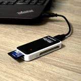 Axagon CRE-X1 kortlæser USB 2.0 Sort, Hvid