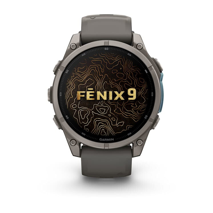 Garmin fēnix 9 3,56 cm (1.4") AMOLED 47 mm Digital 454 x 454 pixel Berøringsskærm Titanium Wi-Fi GPS (satellit)