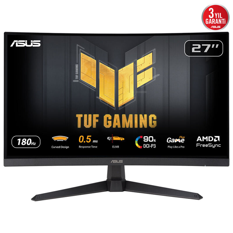 ASUS TUF Gaming VG27WQ3B computerskærm 68,6 cm (27") 2560 x 1440 pixel Quad HD LCD Sort