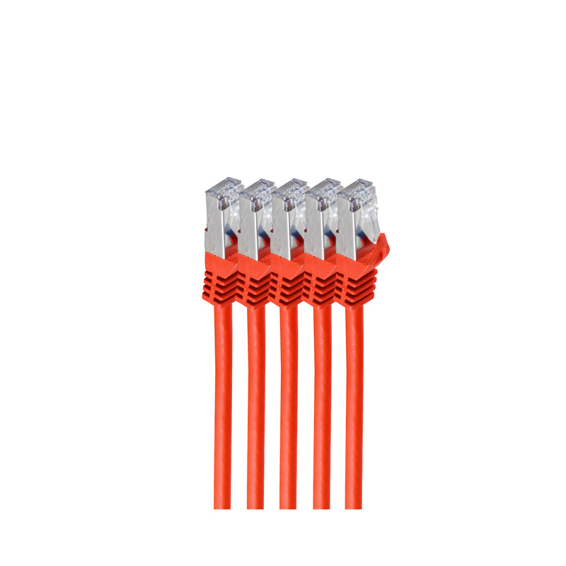 shiverpeaks BS75511-0.5R-SET5 netværkskabel Rød 0,5 m Cat7 S/FTP (S-STP)