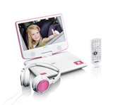 Lenco DVP-910 Bærbar DVD afspiller Konvertibel 22,9 cm (9") Sort, Lyserød