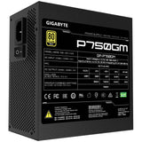 GIGABYTE P750GM enhed til strømforsyning 750 W 20+4 pin ATX ATX Sort