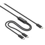 Manhattan 355810 USB-kabel 2 m USB C 2 x USB C 100 W Sort